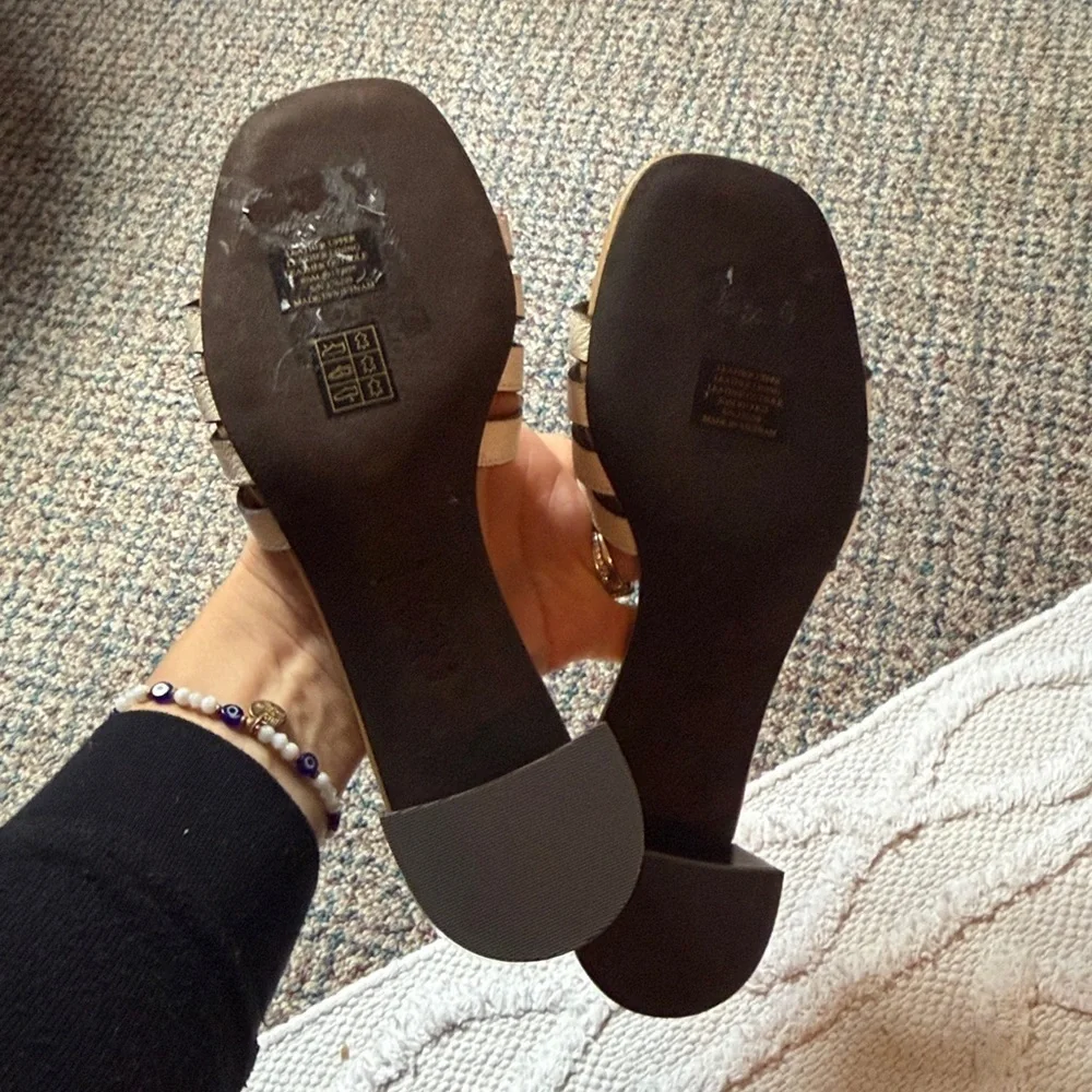 NEW Tory Burch Ines Cage BLOCK HEEL size 8.5